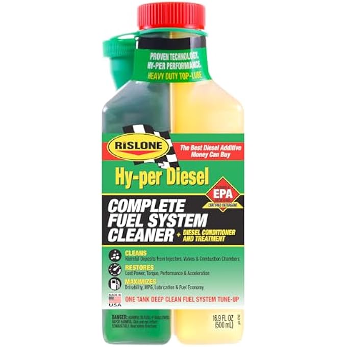 RISLONE 4740 YELLOW DIESEL FUEL SYSTEM TREATMENT - 16.9 OZ. - Image 1